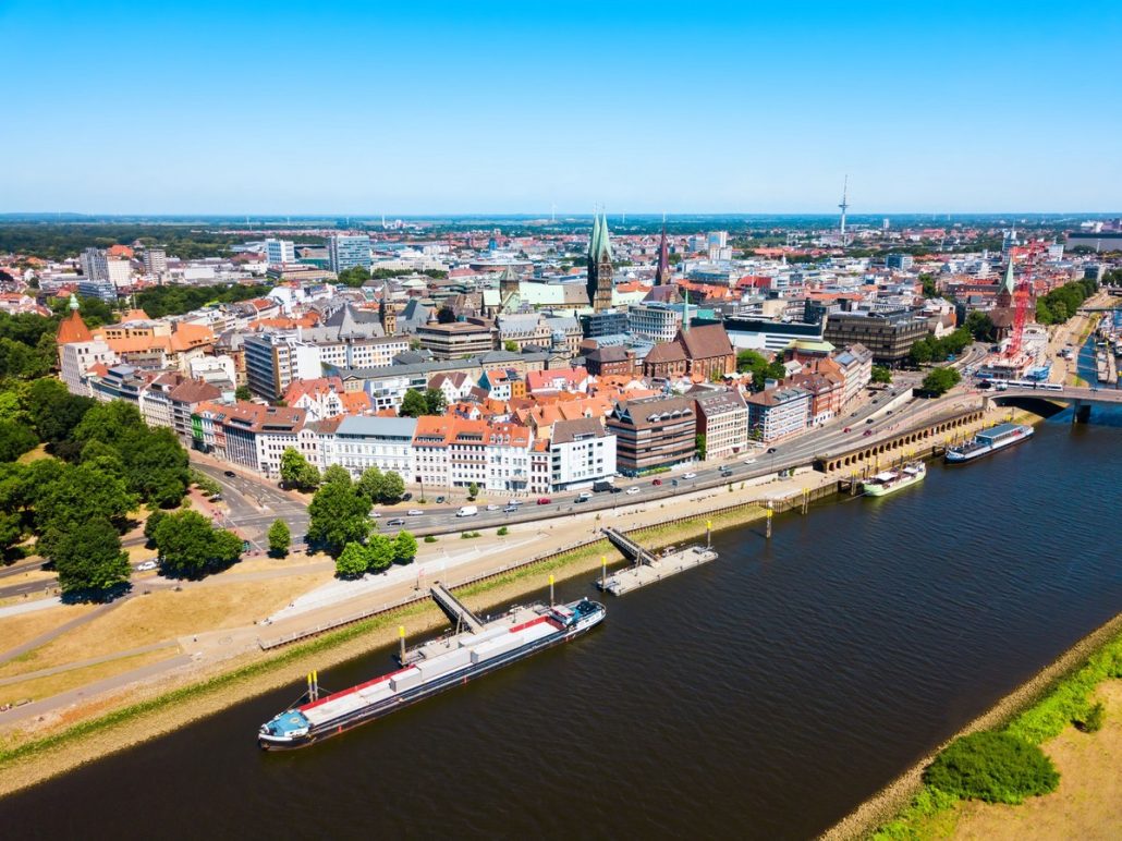 Bremen Private Jet Charter Skyline